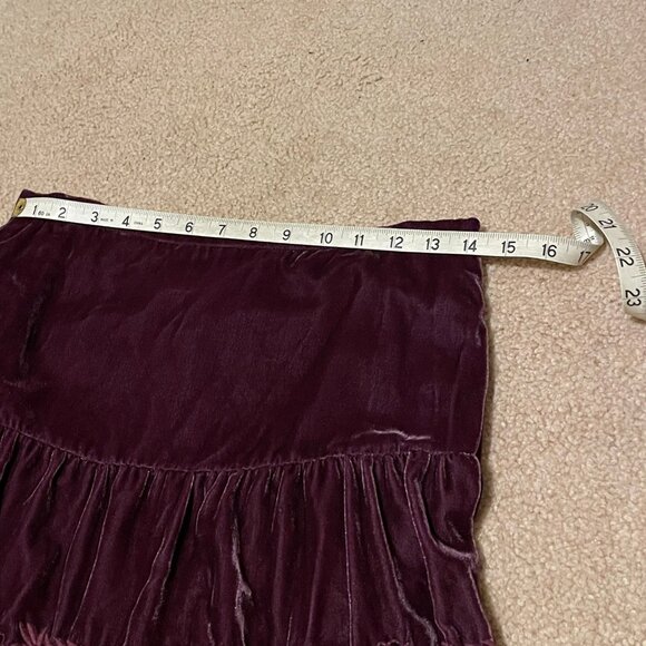 STUNNING Velvet Jacket Skirt, Intricate Embroidery- Max Azria (POCKETS!) - Picture 15 of 16